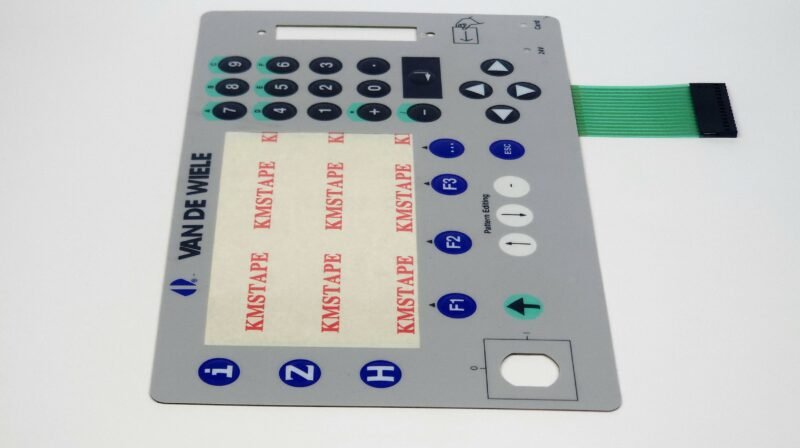 20260827_205338 Van de Wiele CRT Tuş Takımı Membranı – Operatör Paneli Klavye Ön Yüzü (3M Çift Taraflı Bantlı)