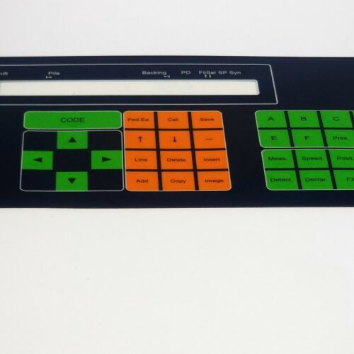 Van de Wiele CRM Tuş Takımı Membranı – Operatör Paneli Klavye Ön Yüzü (Çok Renkli Tuş Grubu)