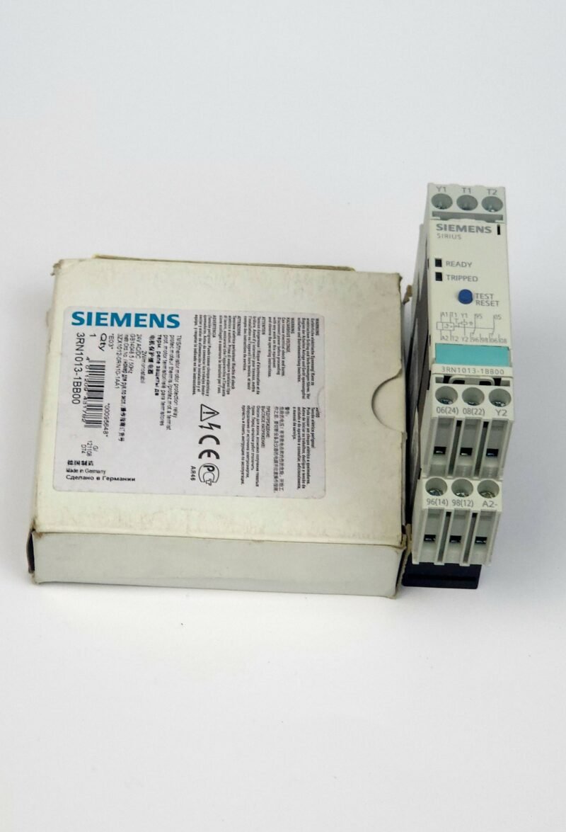 20260827_211950 Siemens SIRIUS 3RN1013-1BB00 Termistörlü Motor Koruma Rölesi (PTC / 24V AC/DC) – Van de Wiele Uyumlu