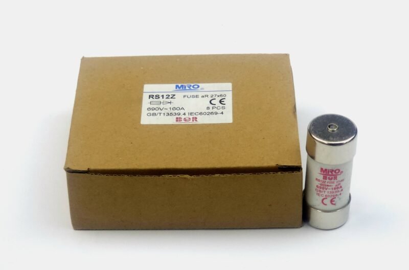 Miro RS12Z 160A 690V Ultra Hızlı Motor ve Sürücü Sigortası – 27x60mm (Van de Wiele Uyumlu)