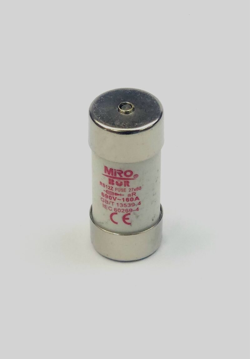 Miro RS12Z 160A 690V Ultra Hızlı Motor ve Sürücü Sigortası – 27x60mm (Van de Wiele Uyumlu)