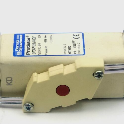 20260829_165628 Ferraz Shawmut Protistor 80A 1200VDC Ultra Hızlı DC Bıçak Sigortası – D70SF120V80QF / Y079440 (Van de Wiele CRP & RCI Uyumlu)