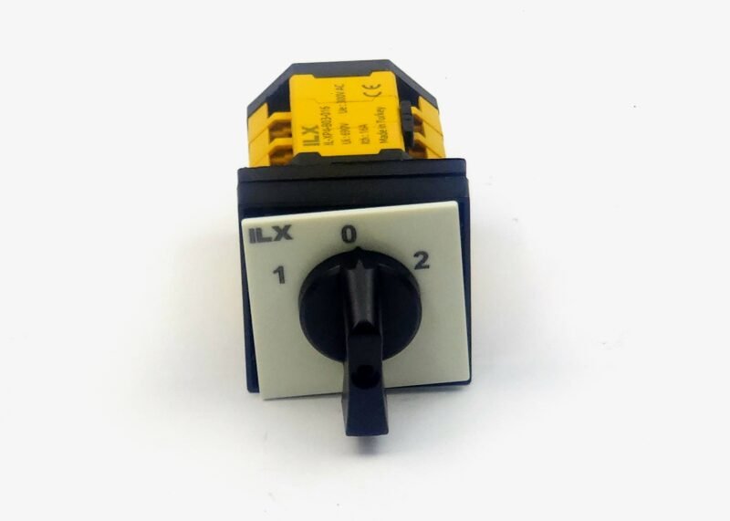 ILX IL-XP4-B03-016 3x16A 1-0-2 Enversör Pakat Şalter (Take-Up Motor Yön Anahtarı – Van de Wiele Uyumlu)