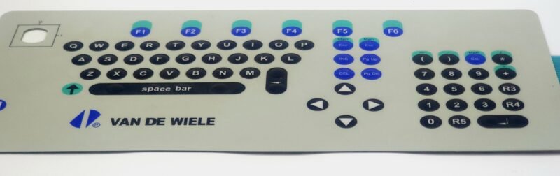 Van de Wiele CRT Desen Ekranı Tuş Takımı Membranı (Operator Terminal Keypad Overlay)