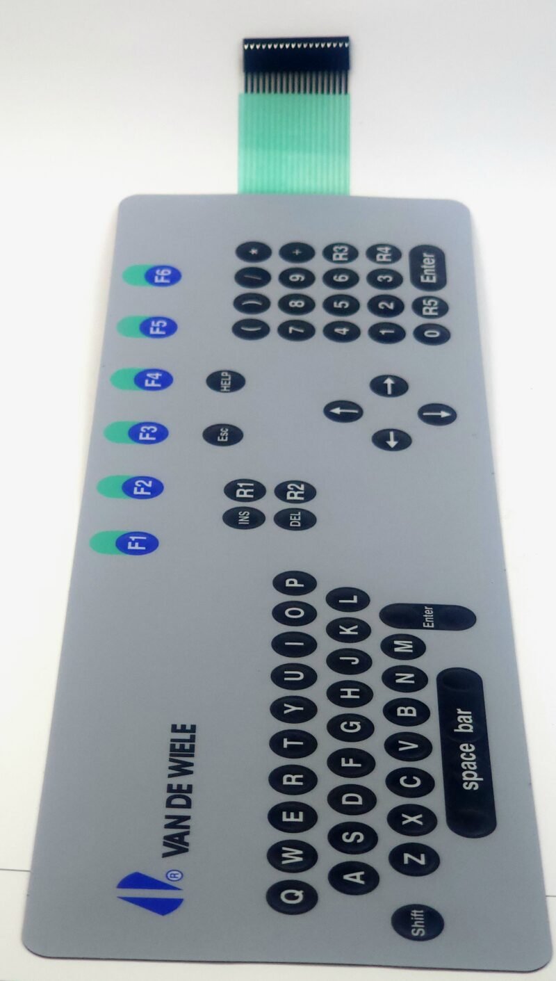 Van de Wiele CRM Desen Ekranı Tuş Takımı Membranı (Operator Terminal Keypad Overlay)