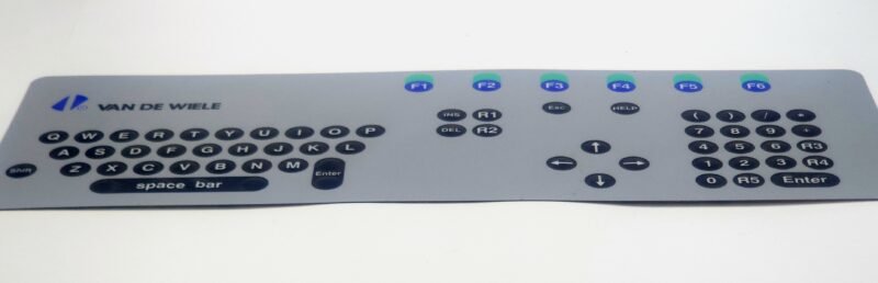 Van de Wiele CRM Desen Ekranı Tuş Takımı Membranı (Operator Terminal Keypad Overlay)