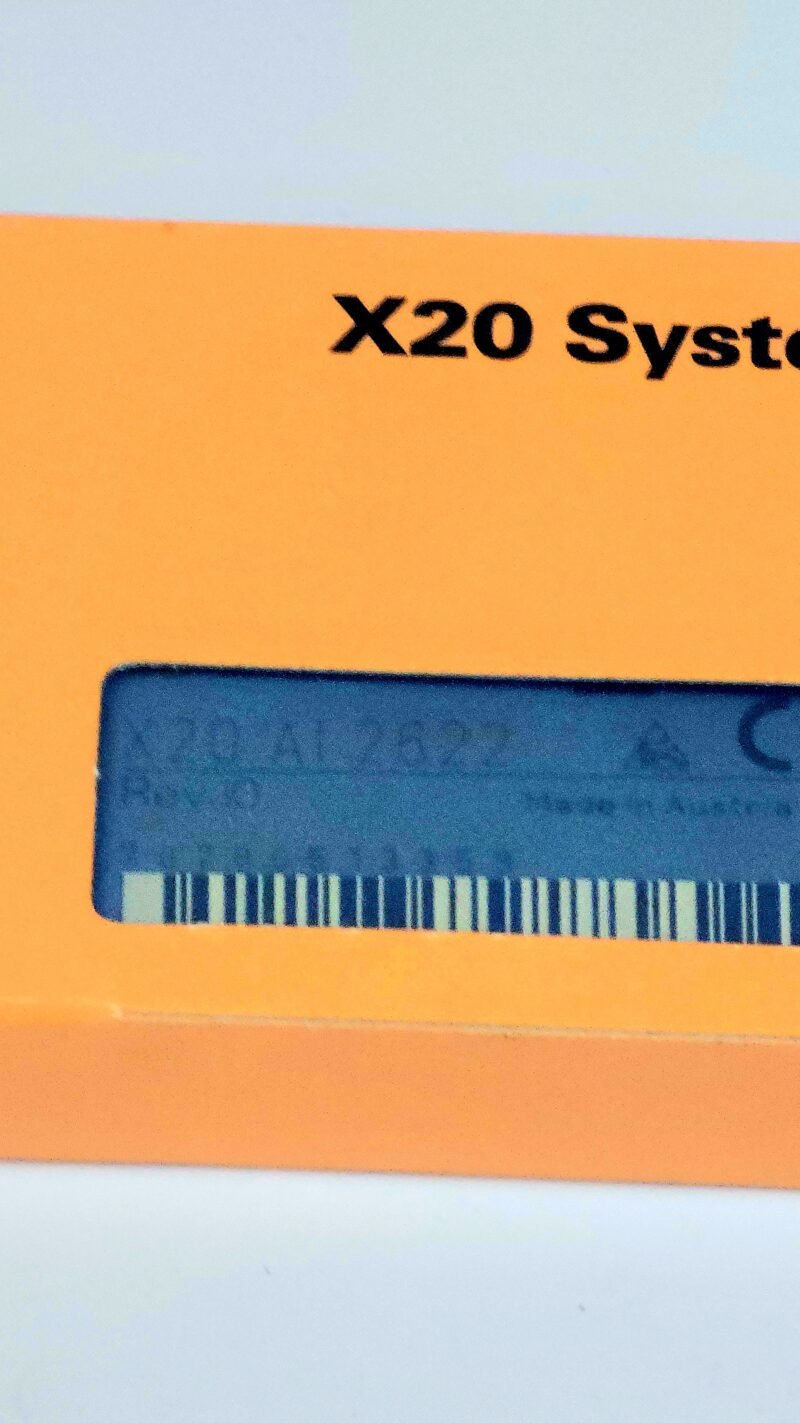 B&R X20 AI 2622 Analog Giriş Modülü – 2 Kanallı Analog Input (Van de Wiele Uyumlu – 0.30.32891)
