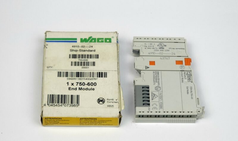 WAGO 750-600 Sonlandırma Modülü – End Module (Van de Wiele Uyumlu)
