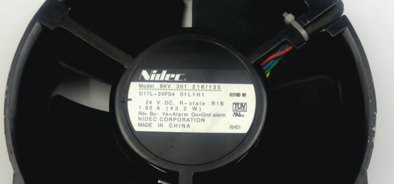 Nidec BKV 301 216/135 D17L-24PS4 24V DC Pano Soğutma Fanı (Van de Wiele Uyumlu)