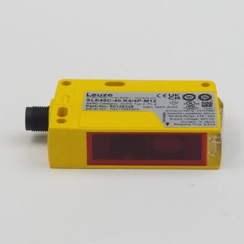Leuze SLE46C-40.K4/4P-M12 Emniyet Fotoelektrik Sensör Alıcısı – 50126328 (Van de Wiele Uyumlu)