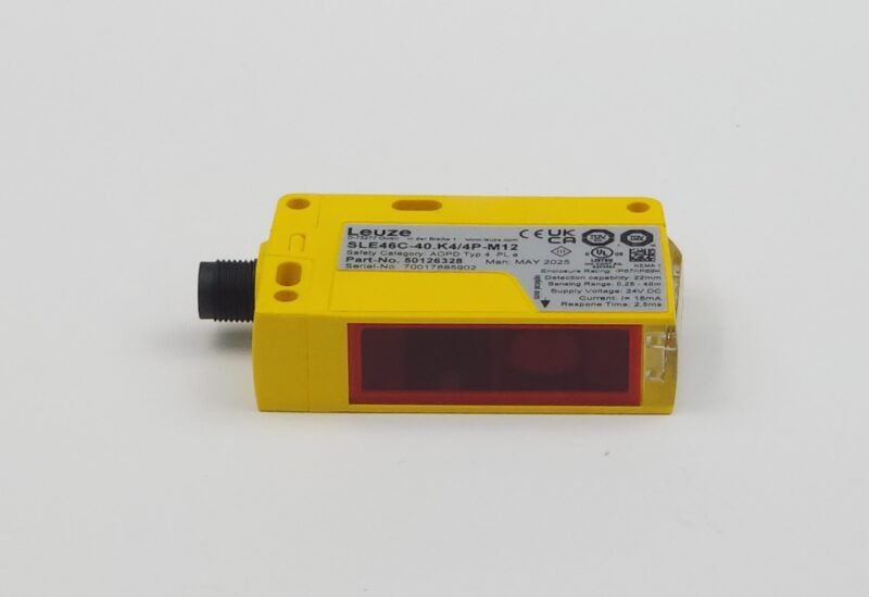 Leuze SLE46C-40.K4/4P-M12 Emniyet Fotoelektrik Sensör Alıcısı – 50126328 (Van de Wiele Uyumlu)