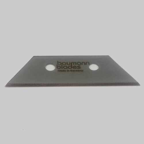 Baumann Blades Halı Dokuma Kenar Kesim Bıçağı – Trapez Tipi Çift Delikli Kenar Bıçağı (Tüm Van de Wiele Modelleri İle Uyumlu)
