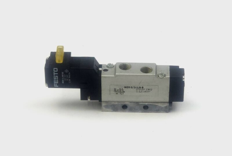 Festo MEH-5/2-1/8-B Pnömatik Selenoid Valf – 173127 / 24V DC (Schönherr & Van de Wiele Uyumlu Makas / Bıçak Ventili)