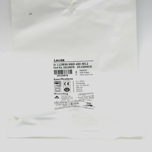 Leuze M12 İndüktif Sensör PNP NO 4mm Düz Kafalı Kendinden Kablolu – ISS 112MM/4NO-4E0 (50136024)