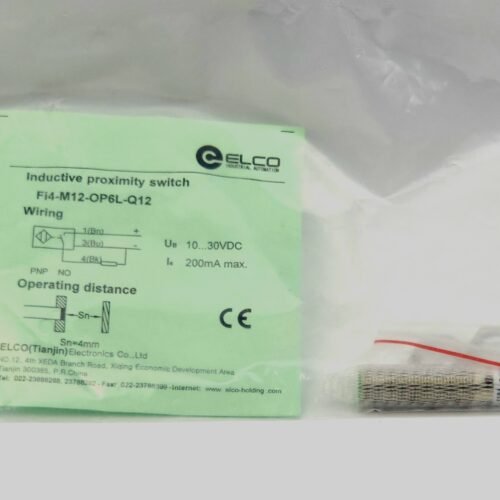 Elco M12 İndüktif Sensör PNP NO 4mm Düz Kafalı – FI4-M12-OP6L-Q12