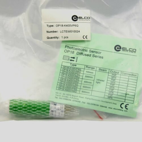 Elco M18 Fotoelektrik Sensör PNP 400mm Cisimden Yansımalı – OP18-K400VP6Q (LCTEWO10024)