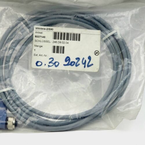 Turck M12 Açılı Dişi Sensör Kablosu 4 Pin 2 Metre – WWAK4-2/S90 (8007149 / VDW 0.30.20242)