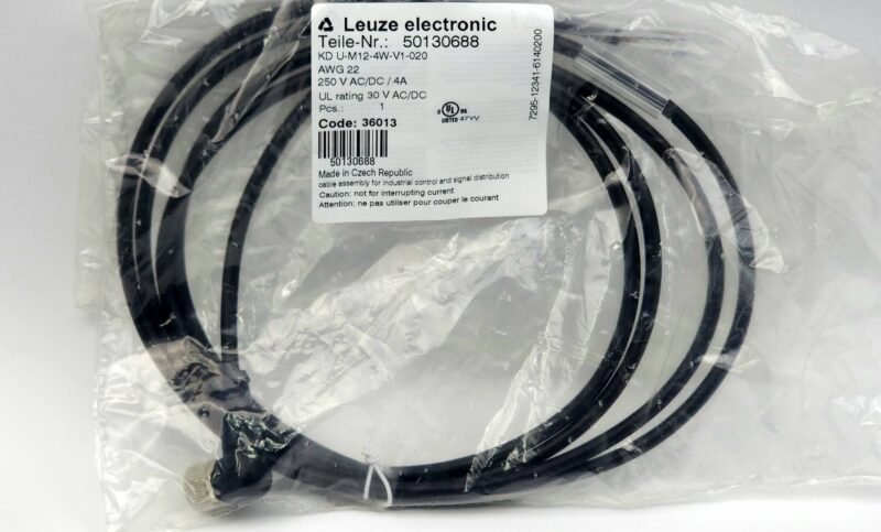 Leuze M12 Açılı Dişi Sensör Kablosu 4 Pin 2 Metre – KD U-M12-4W-V1-020 (50130688)  2. Odak Anahtar Kelime (Focus Keyphrase)