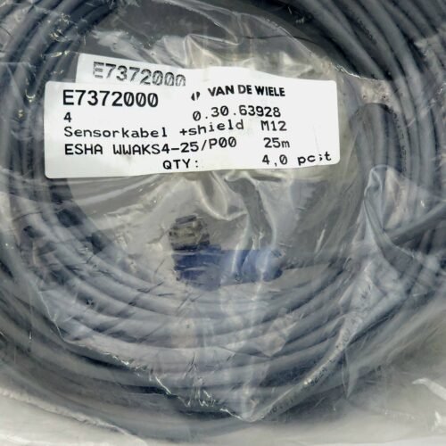 Turck / Escha M12 Ekranlı (Korumalı) Açılı Dişi Sensör Kablosu 4 Pin 25 Metre – WWAKS4-25/P00 / VDW 0.30.63928 (E7372000)