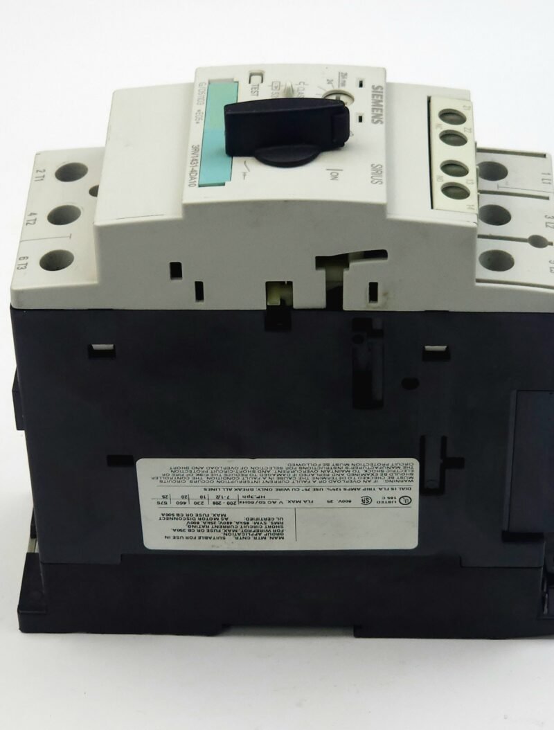 Siemens Sirius Motor Koruma Şalteri 18-25A 520A Anlık Korumalı – 3RV1431-4DA10 (S2 Boy)