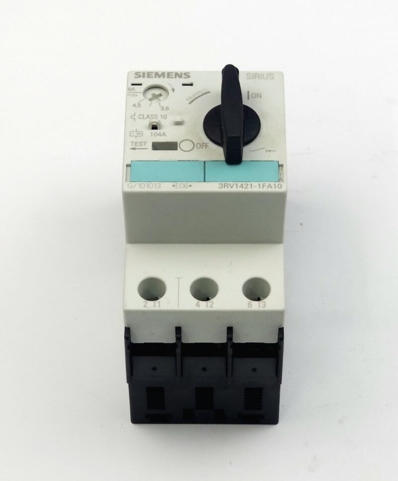 1. Ürün Adı (Product Title)  Siemens Sirius Motor Koruma Şalteri 3.5-5A 104A Anlık Korumalı – 3RV1421-1FA10 (S0 Boy)