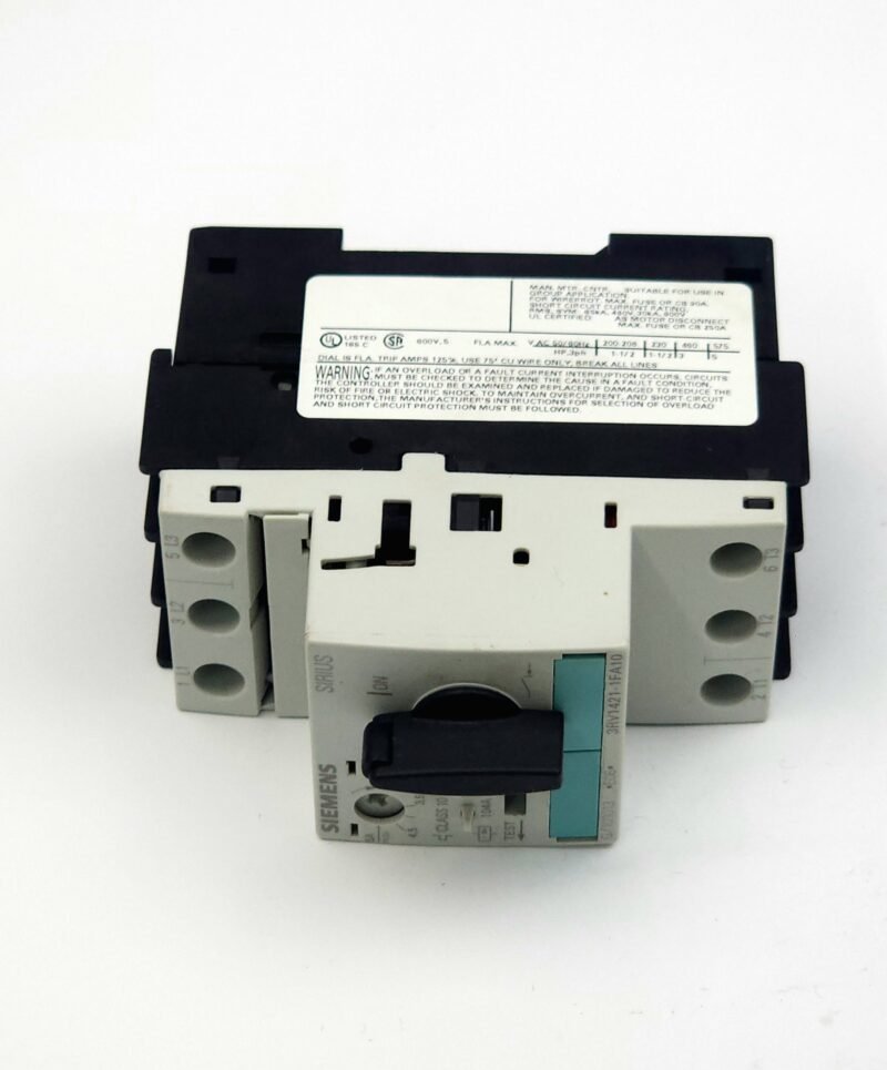 1. Ürün Adı (Product Title)  Siemens Sirius Motor Koruma Şalteri 3.5-5A 104A Anlık Korumalı – 3RV1421-1FA10 (S0 Boy)