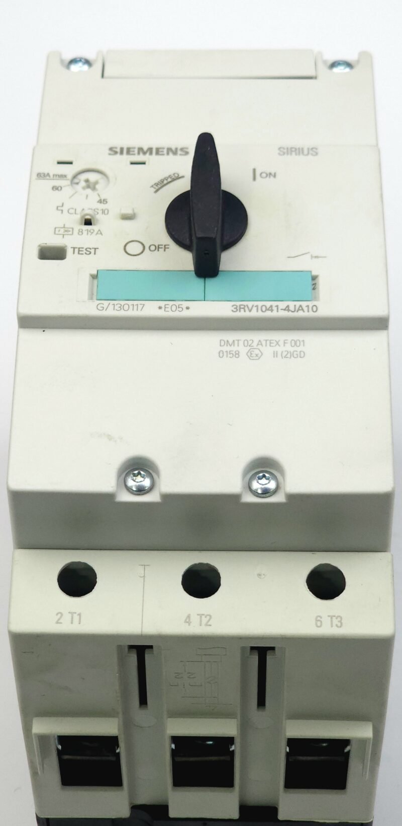 Siemens Sirius Motor Koruma Şalteri 45-63A 819A Anlık Korumalı – 3RV1041-4JA10 (S3 Boy)