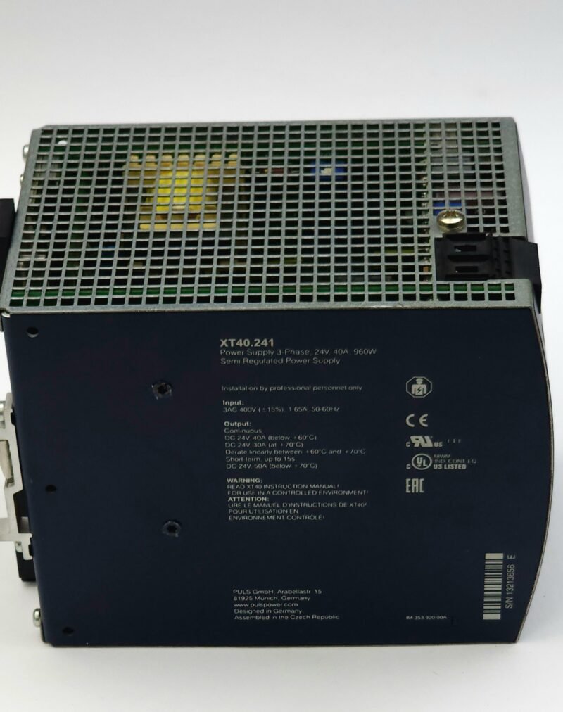 PULS Dimension 3 Faz Güç Kaynağı 24V DC 40A 960W – XT40.241 (3AC 400V)