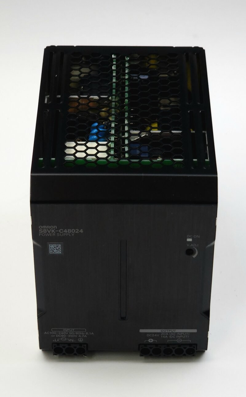 20260909_152951 Omron S8VK-C48024 Endüstriyel Ray Tipi Güç Kaynağı 24V DC 20A (480W)