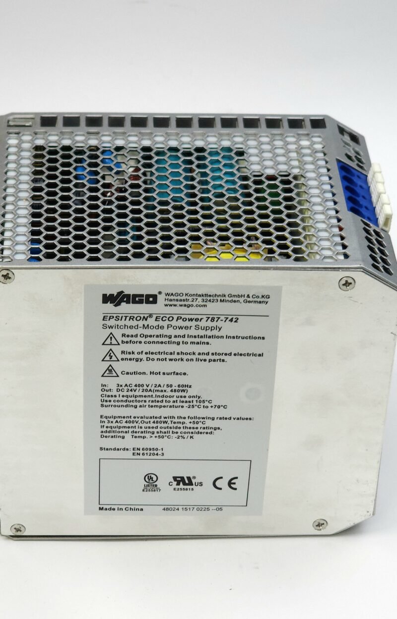 WAGO EPSITRON ECO 3 Faz Güç Kaynağı 24V DC 20A 480W – 787-742