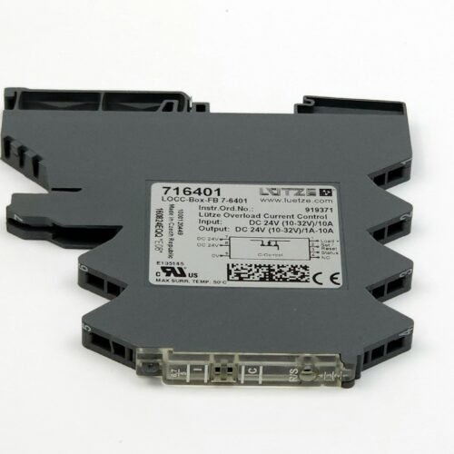 Lütze LOCC-Box-FB 7-6401 Elektronik Akım Koruma Sigortası – 716401 (DC 24V 1A-10A)