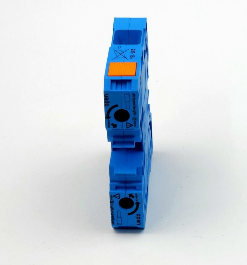 WAGO Power CAGE CLAMP Güç Klemensi 35 mm² Mavi – 285-134 (N Nötr Hattı Uyumlu)