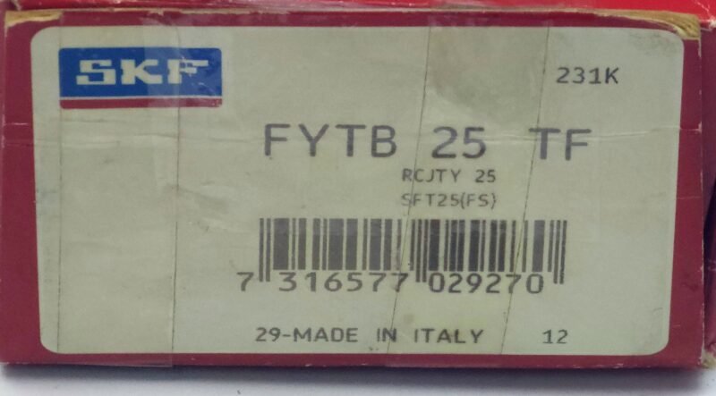 SKF Yataklı Rulman FYTB 25 TF (Oval 2 Cıvatalı Döküm Yatak – 25 mm)