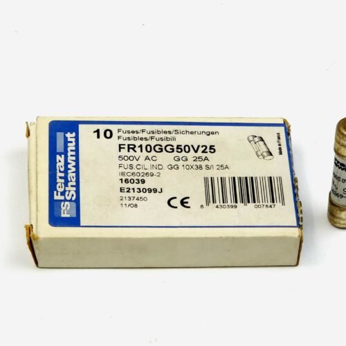 20260916_101736 Ferraz Shawmut Silindirik Bıçaksız Sigorta 10x38 mm 25A 500V gG – FR10GG50V25 (E213099J)
