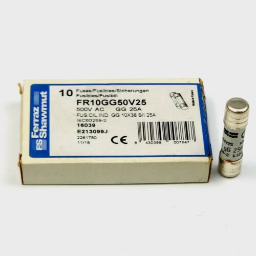20260916_101900 Ferraz Shawmut Silindirik Bıçaksız Sigorta 10x38 mm 25A 500V gG – FR10GG50V25 (E213099J)