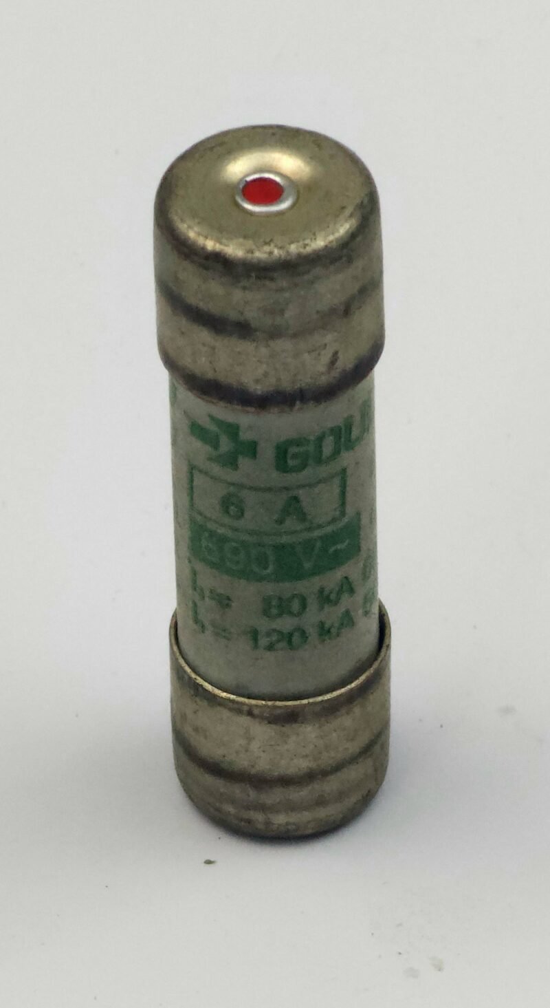 Gould Shawmut Silindirik Bıçaksız Sigorta 10x38 mm 6A 690V gG – 6A 690V Endüstriyel Pano Sigortası