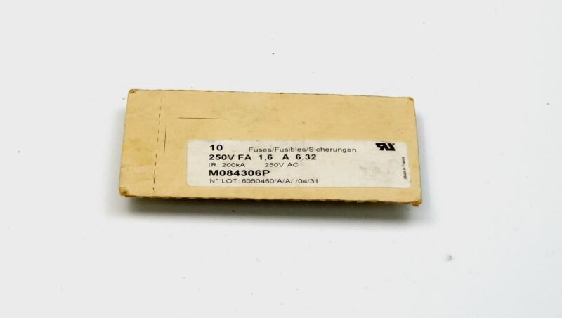 Ferraz Shawmut Seramik Cam Tipi Hızlı Sigorta 6.3x32 mm 1.6A 250V FA – M084306P (Fast-Blow)