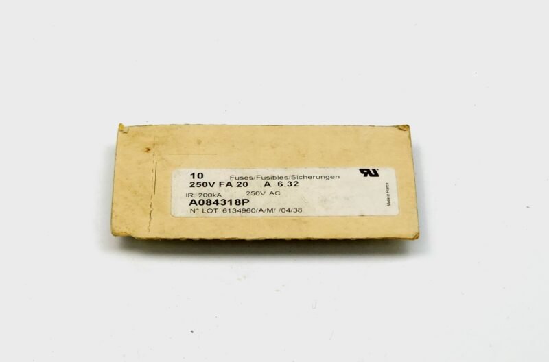 Ferraz Shawmut Seramik Cam Tipi Hızlı Sigorta 6.3x32 mm 20A 250V FA – A084318P (Fast-Blow)