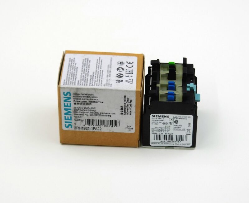 20260916_102657 Siemens SIRIUS Yardımcı Kontak Bloğu 2NO + 2NC – 3RH1921-1FA22 (Önden Geçmeli)