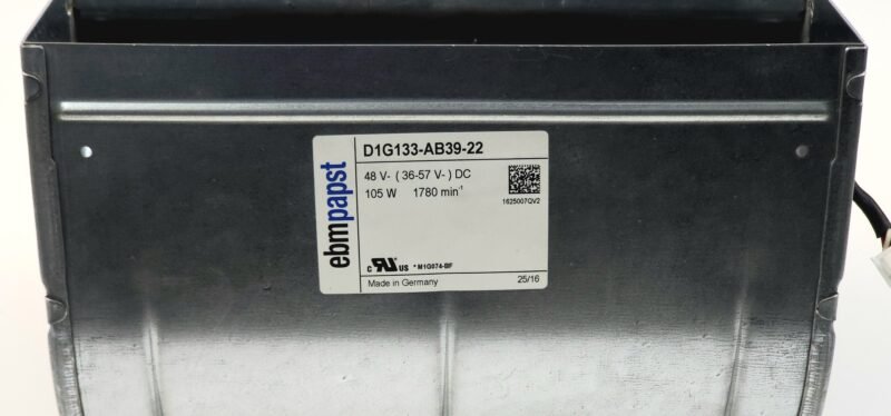 ebmpapst Sürücü Soğutma Fanı 48V DC 105W – D1G133-AB39-22 (Vacon Sürücü Uyumlu Salyangoz Fan)