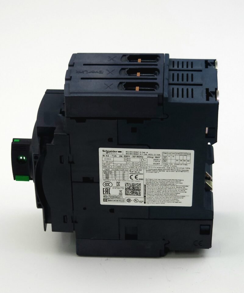 Schneider TeSys GV3P Motor Koruma Şalteri 62-73A – GV3P73 (EverLink Klemensli)
