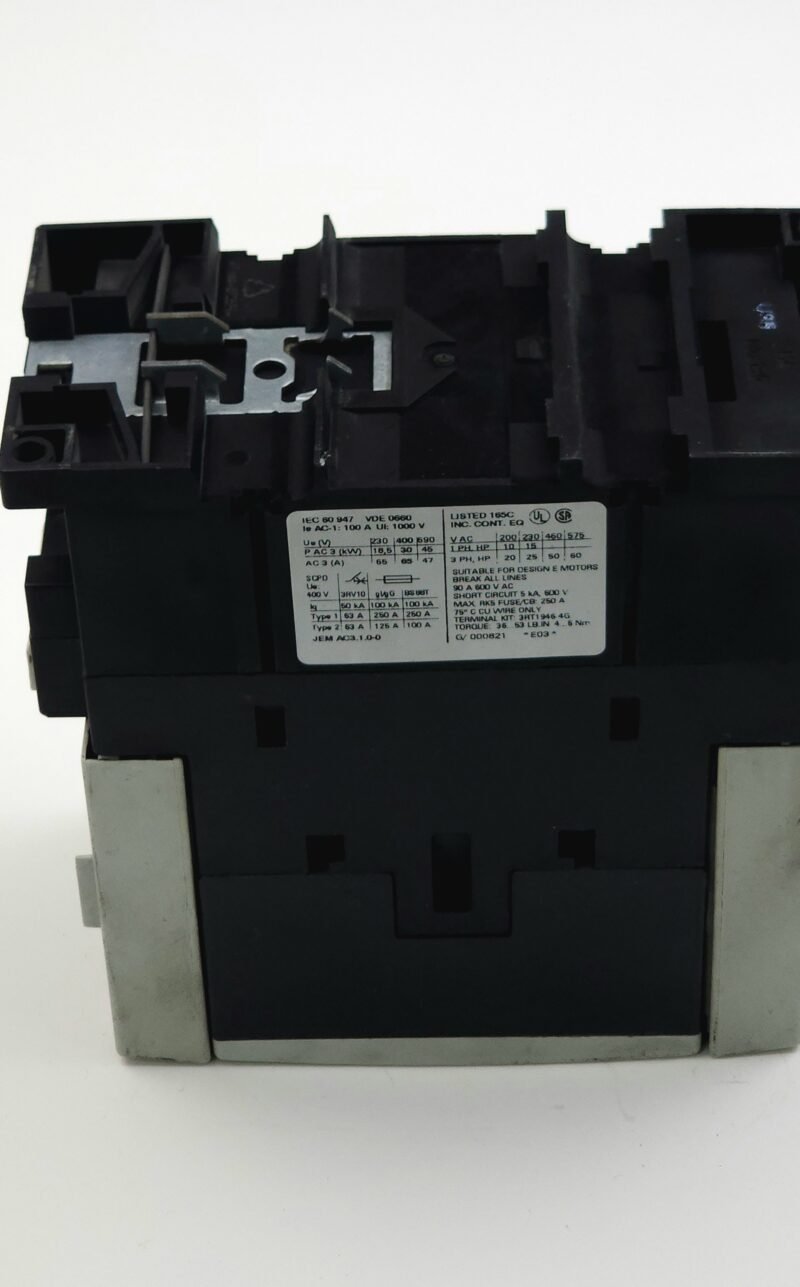Siemens SIRIUS Güç Kontaktörü 30kW / 65A – 3RT1044-3A (Van de Wiele Ana Motor Kontaktörü)