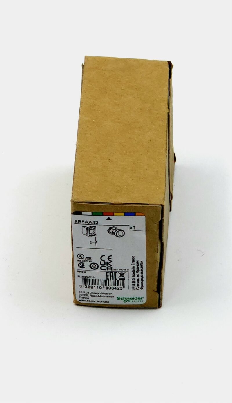 Schneider Electric Harmony XB5 Kırmızı Plastik Yaylı Kumanda Butonu - 1 NC Kapalı Kontak (XB5AA42)