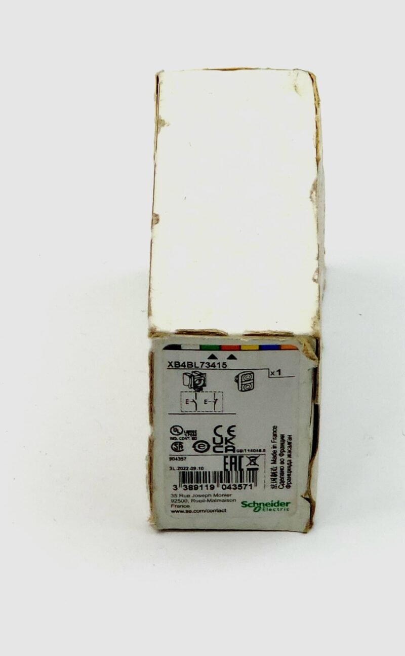 Schneider Electric Harmony XB4 Çiftli / İkili Kumanda Butonu - 1 NO + 1 NC Kontak (XB4BL73415)