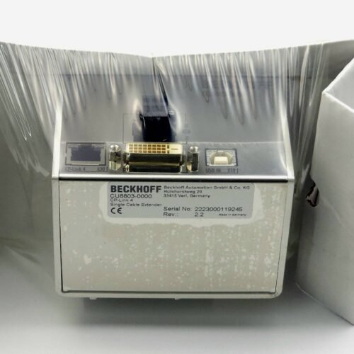 20260923_182804 Van de Wiele RCE+ Beckhoff CU8803-0000 CP-Link 4 Transmitter / Sinyal Genişletici Modül (C9900-K554 Kablolu)