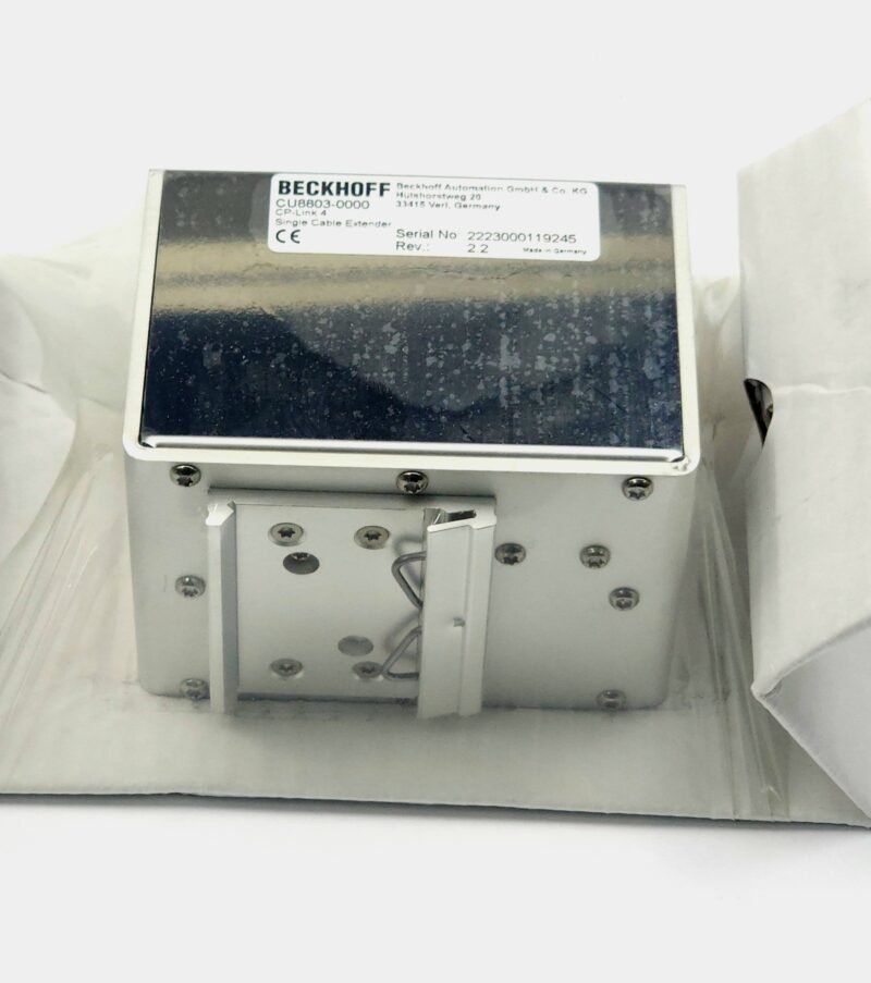 20260923_182811 Van de Wiele RCE+ Beckhoff CU8803-0000 CP-Link 4 Transmitter / Sinyal Genişletici Modül (C9900-K554 Kablolu)
